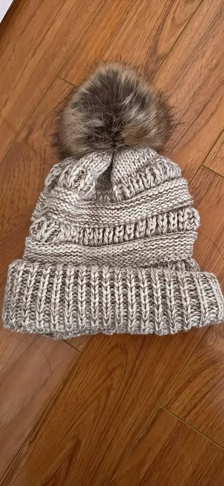 Beanie with pom pom