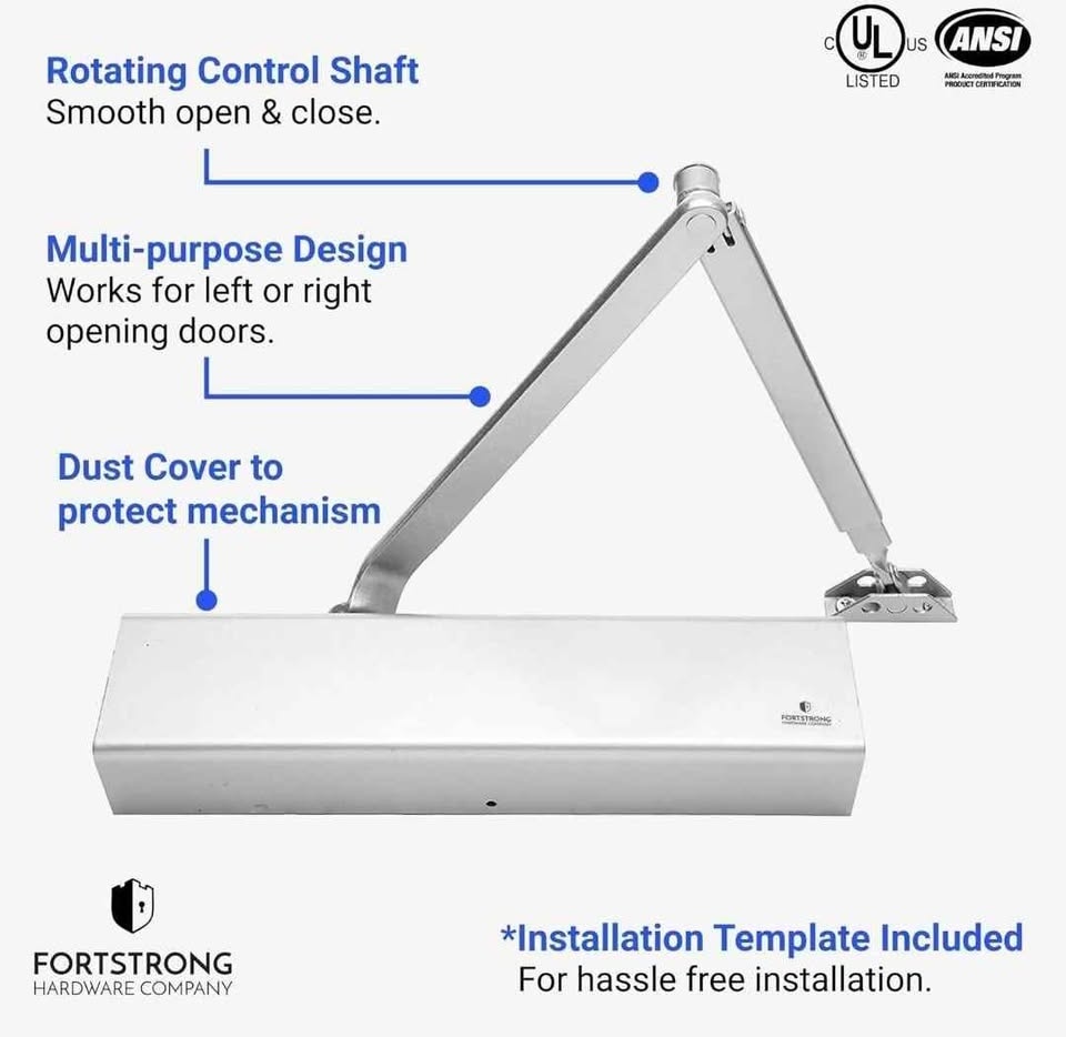 Commercial Door Closer FH-8400 Heavy Duty Adjustable - photo 2