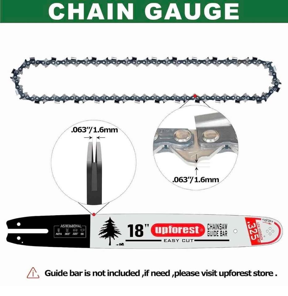 UPFOREST 18 Inch Chainsaw Chain - photo 3
