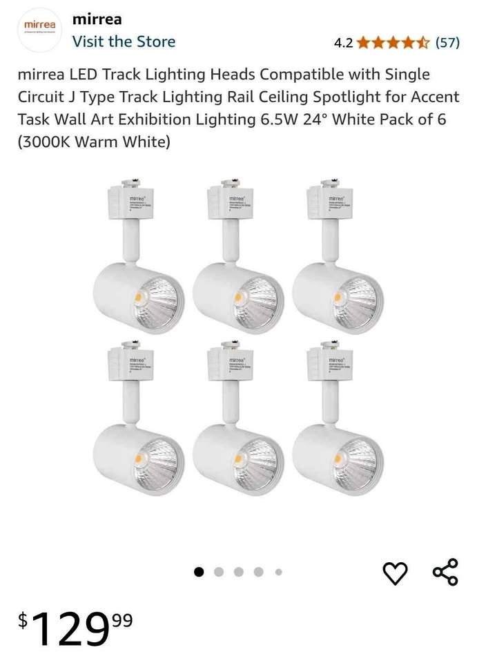 mirrea LED Track Lighting Heads