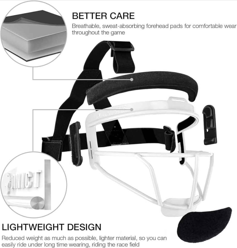 Youth Dinictis Softball Face Mask - photo 2