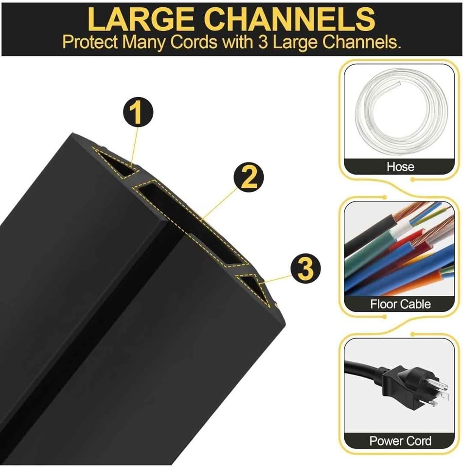 *SEALED* MYFAMIREA 20FT Floor Cord Cover - photo 3