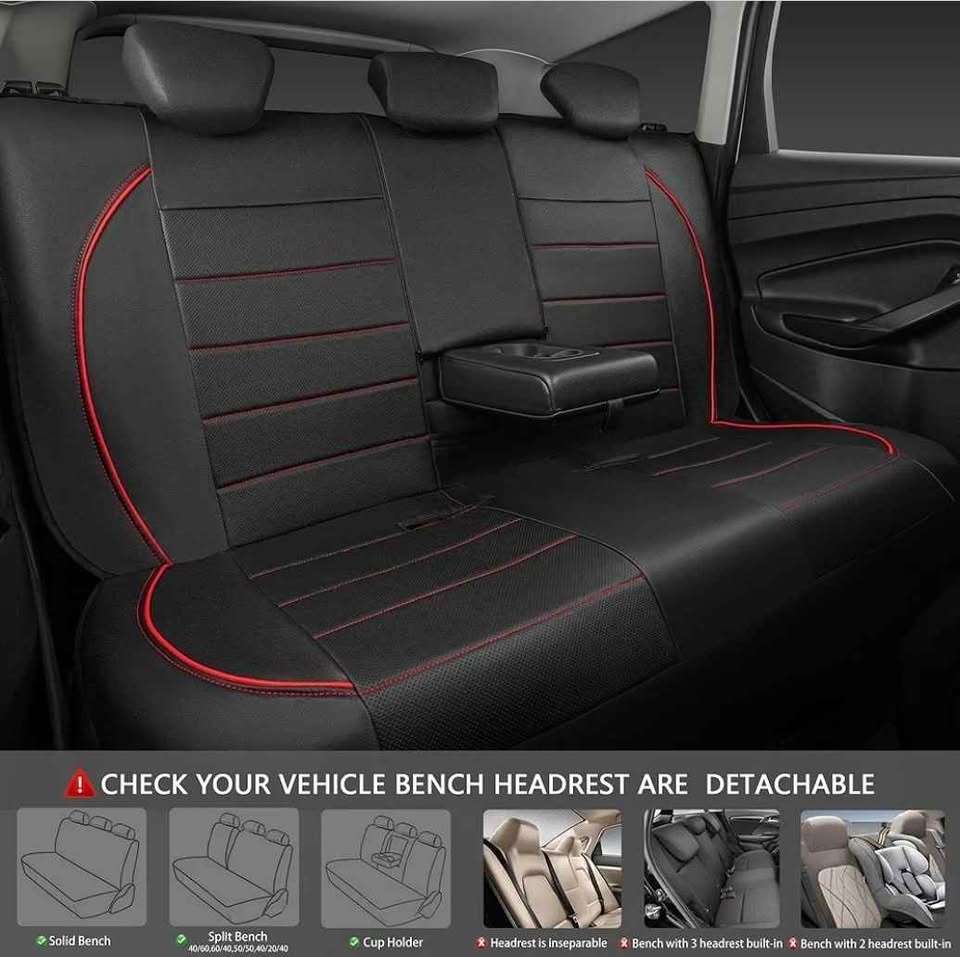 *SEALED* CAR PASS Leather Back Seat Cover - photo 3