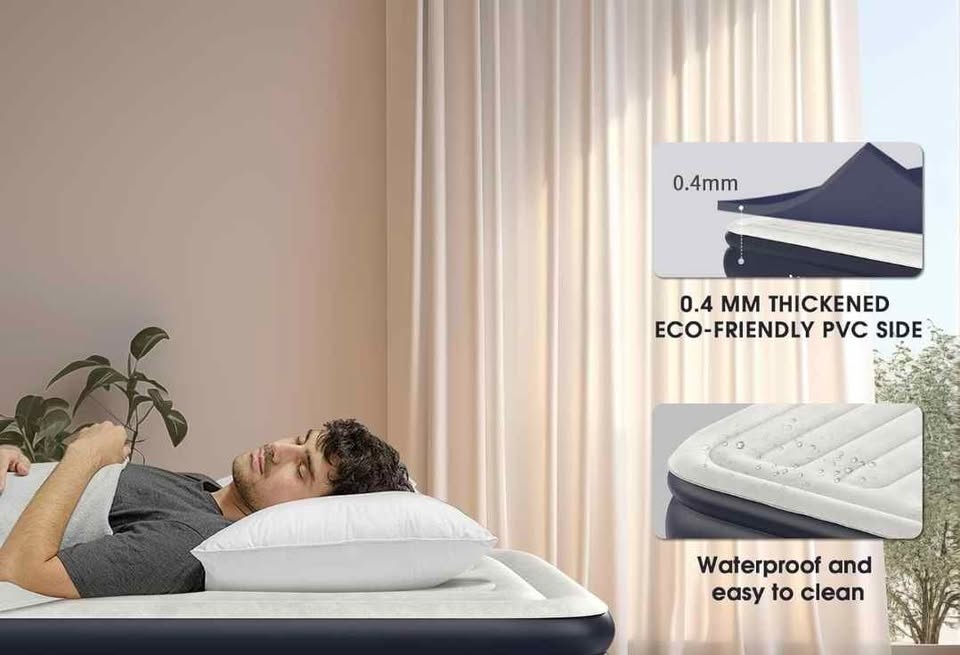 *SEALED* Single Air Mattress w/ Built-in Pump - photo 4