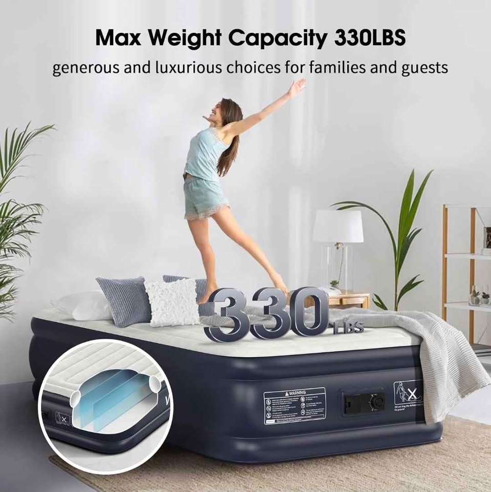 *SEALED* Single Air Mattress w/ Built-in Pump - photo 5