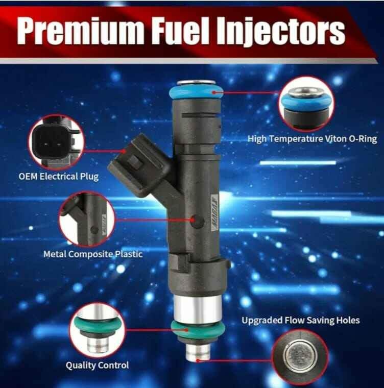 MACAX Set of 8 Fuel Injectors Replacement - photo 2