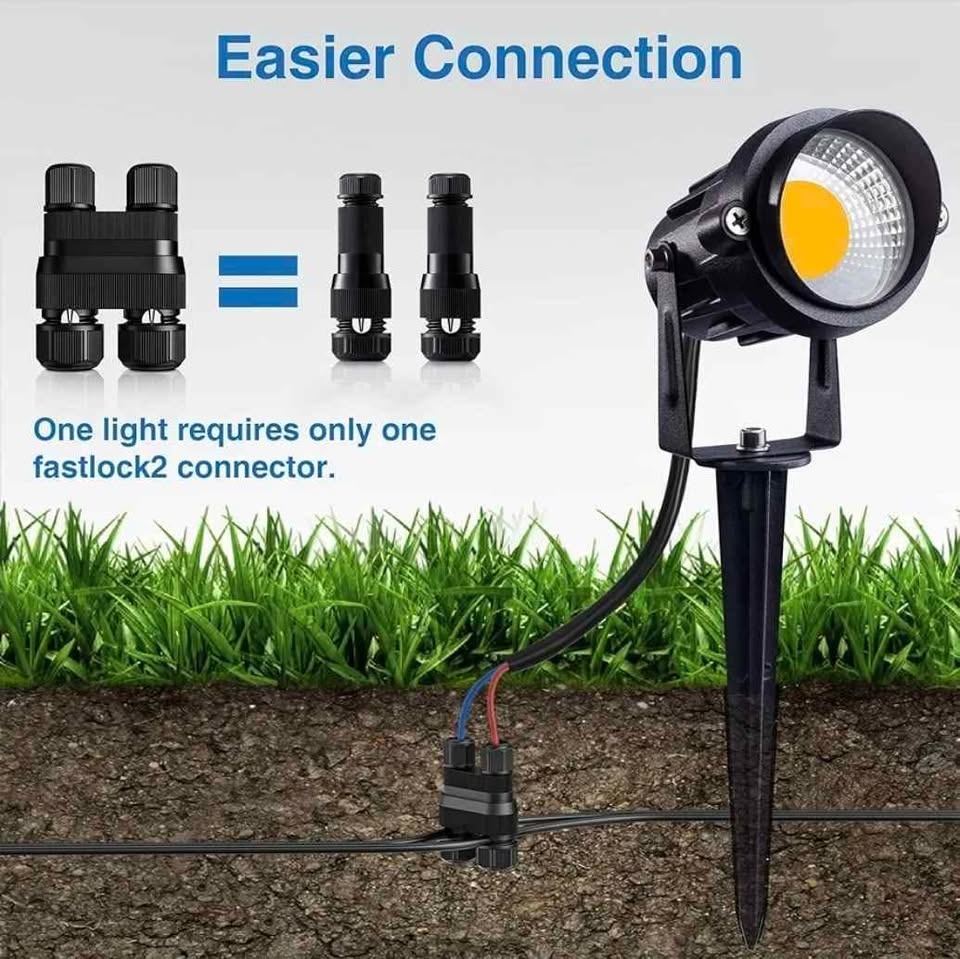 SUNVIE Fastlock2 Low Voltage Landscape Lighting Connectors - photo 2