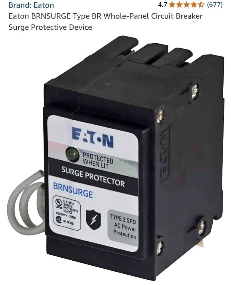 Eaton BRNSURGE Type BR Whole-Panel Surge Protective Device