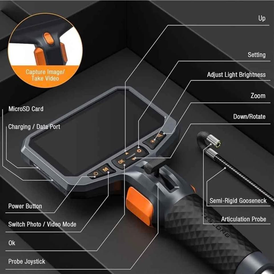 Teslong Two-Way Articulating Borescope - photo 3