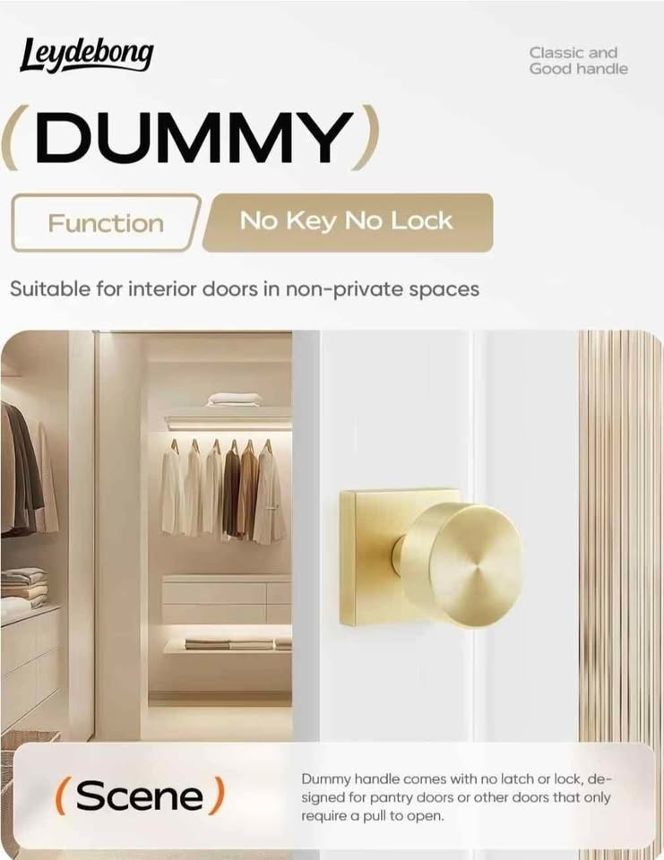 Leydebong 2 Pack Dummy Door Knobs - photo 2