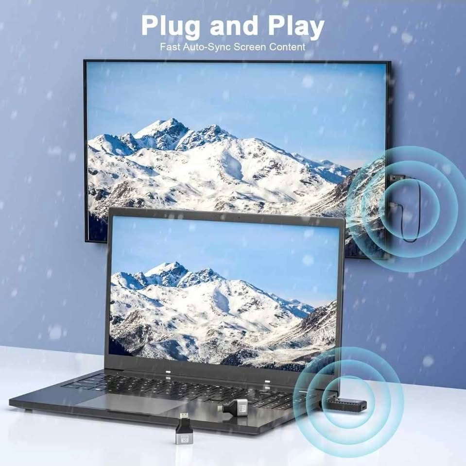 Wireless HDMI Transmitter and Receiver with Adapter 4K - photo 3