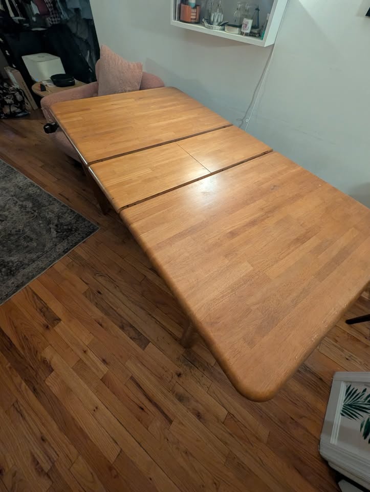 Table - Real natural wood, expandable - photo 2