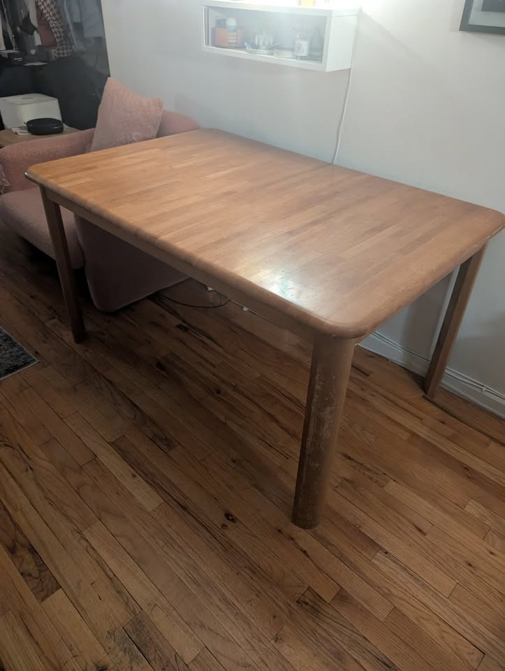 Table - Real natural wood, expandable - photo 3