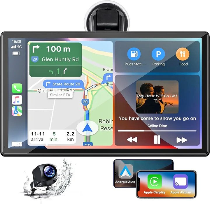 RC07 9''Car Stereo Wireless Apple Carplay & Android Auto