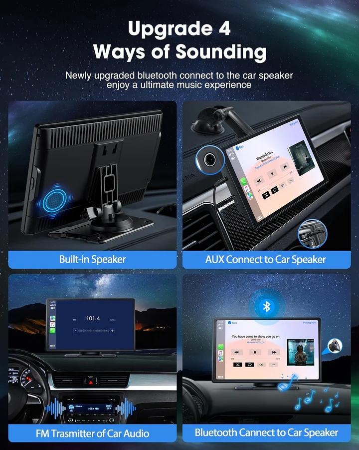 RC07 9''Car Stereo Wireless Apple Carplay & Android Auto - photo 3