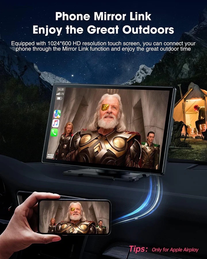 RC07 9''Car Stereo Wireless Apple Carplay & Android Auto - photo 5