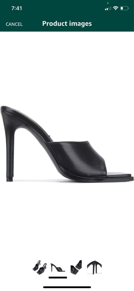 Women fashion heel Black size 6 - photo 3