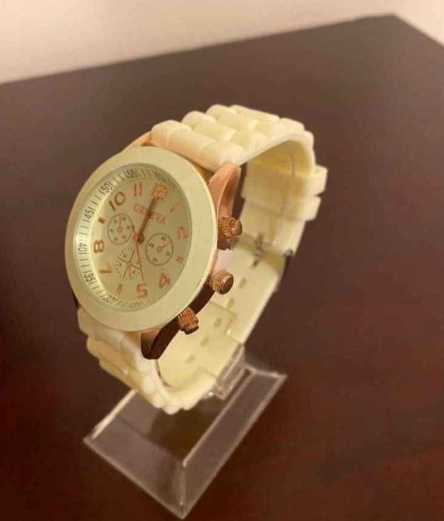 Brand New Geneva Cream Watch with Gold Accents - photo 2
