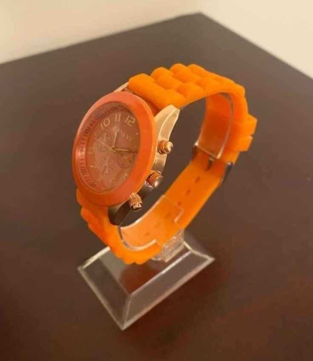 Brand New Geneva Orange Watch with Gold Accents - photo 2