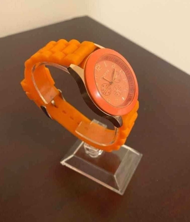 Brand New Geneva Orange Watch with Gold Accents - photo 3