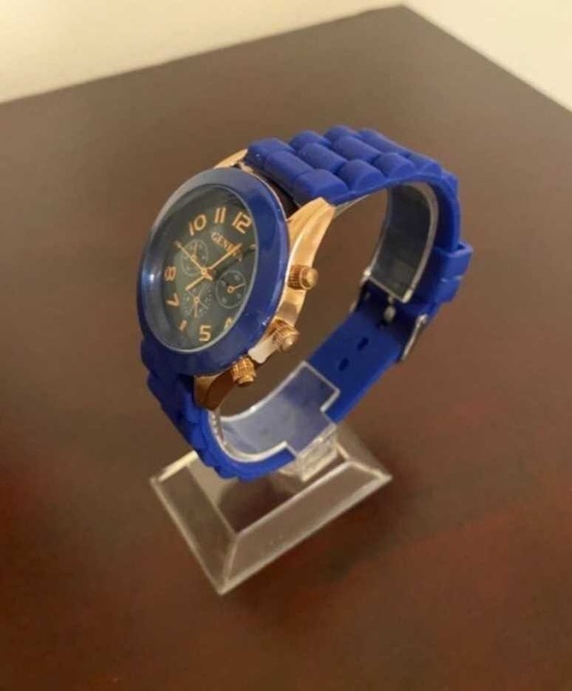 Brand New Geneva Ocean Blue Watch with Gold Accents - photo 2