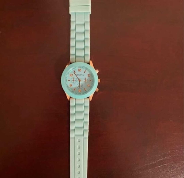 Brand New Geneva Turquoise Watch with Gold Accents - photo 4