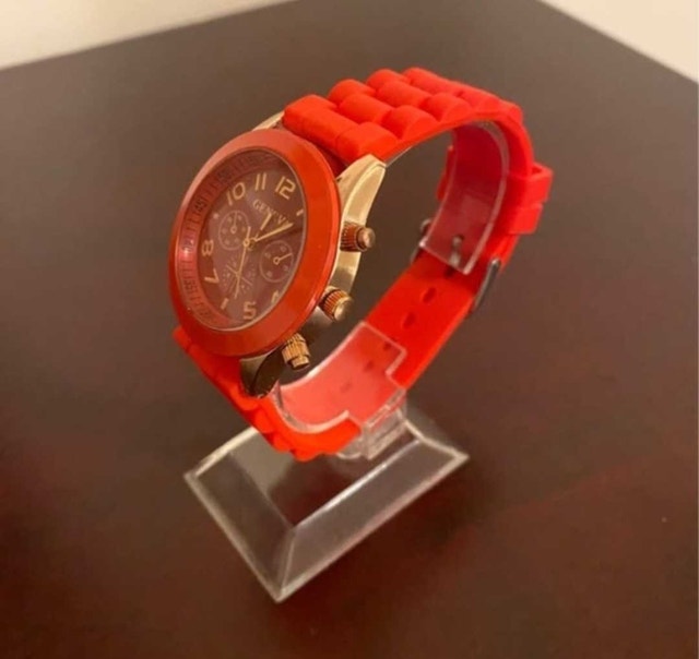 Brand New Geneva Red Watch with Gold Accents - photo 2