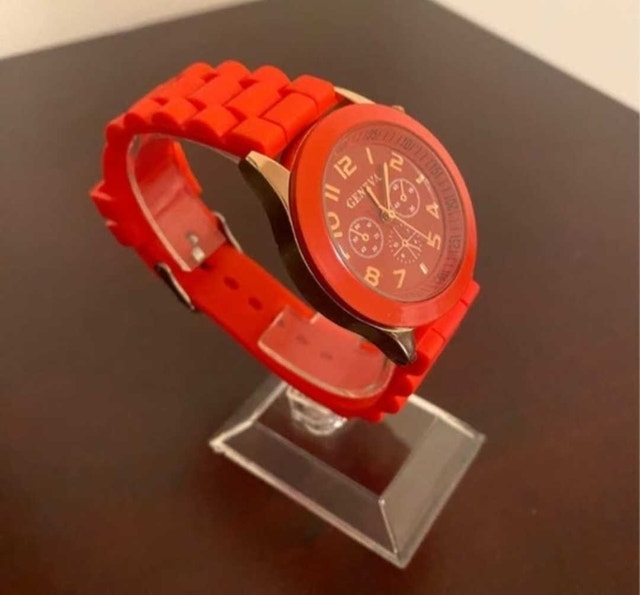 Brand New Geneva Red Watch with Gold Accents - photo 3