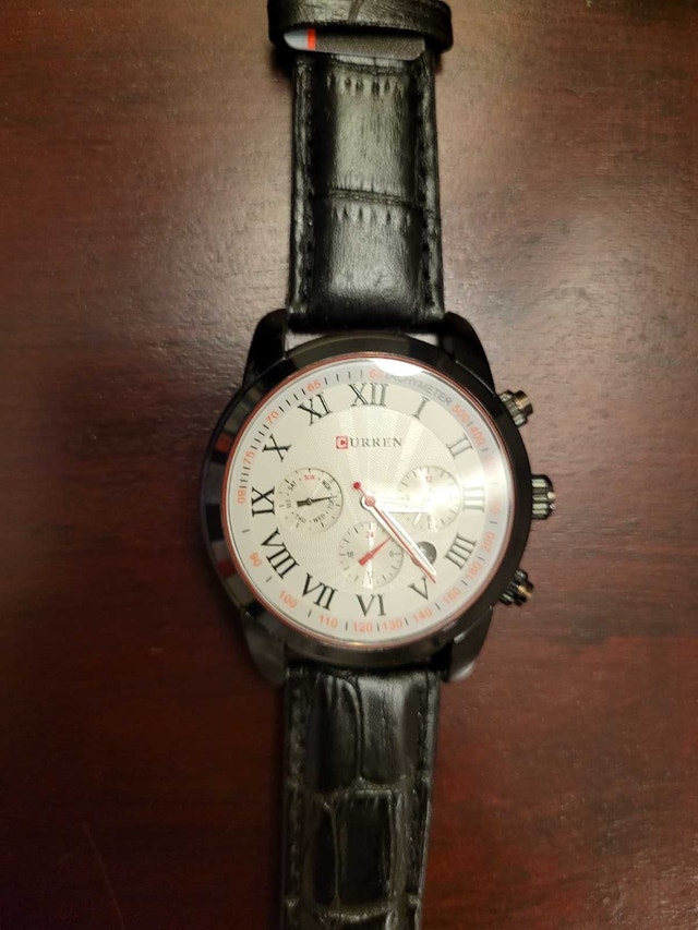 Brand New Curren Black and White Chronograph Men's Watch - photo 4