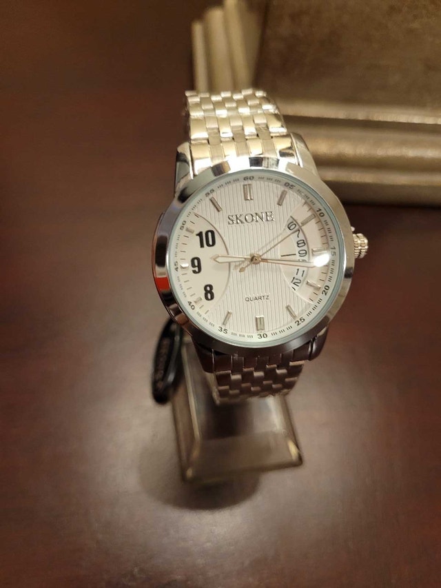 Brand New Skone Silver Quartz Men's Watch - photo 2