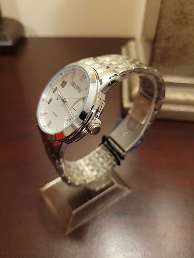 Brand New Skone Silver Quartz Men's Watch - photo 3