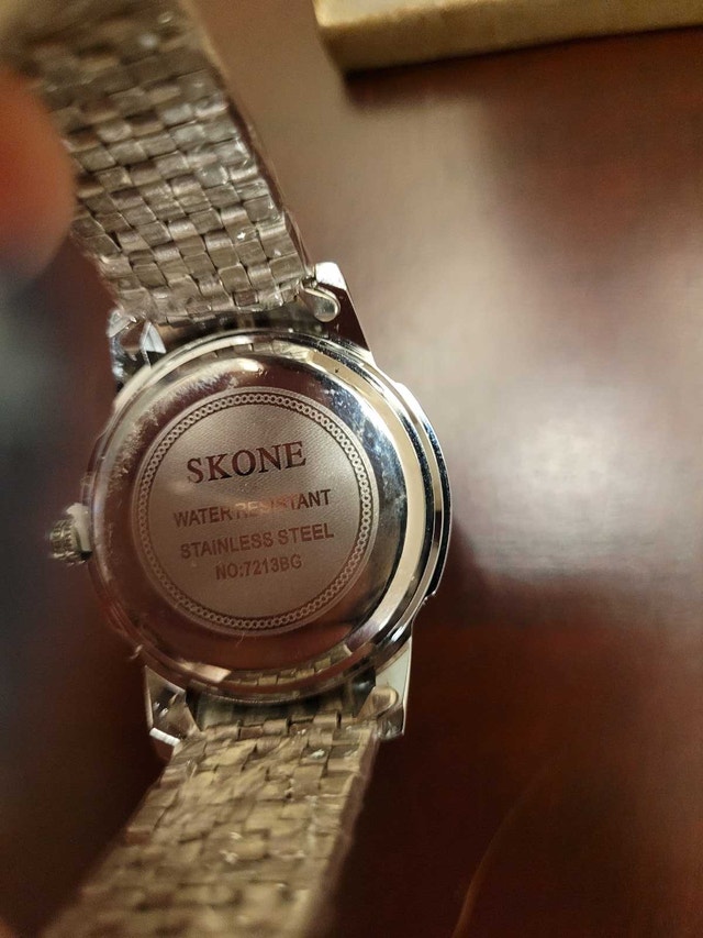 Brand New Skone Silver Quartz Men's Watch - photo 5