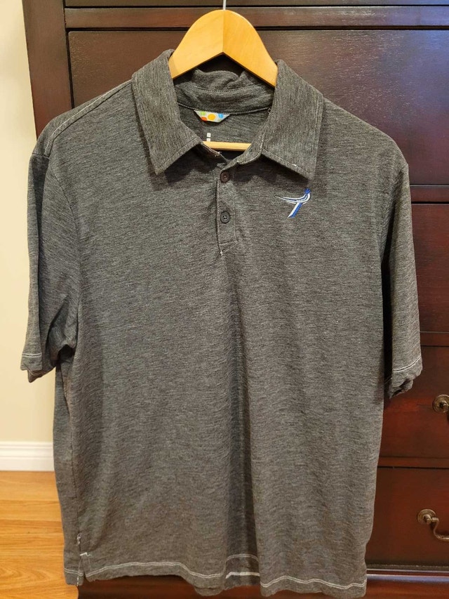Elevate Gray Polo Men's Large Shirt