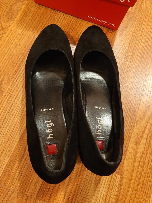 New Hōgl Sacchetto US 10.5 Women's Black Suede Pumps - photo 3