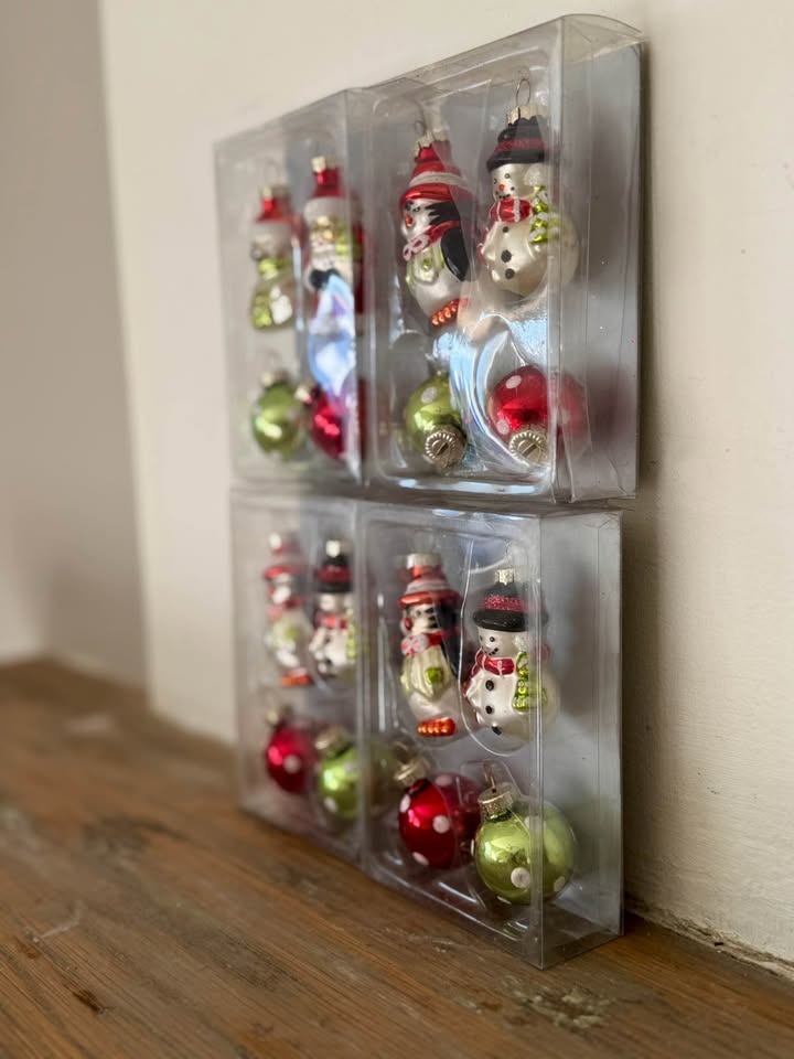 Vintage Pier 1 Glass Ornaments - 4 Boxes - photo 4