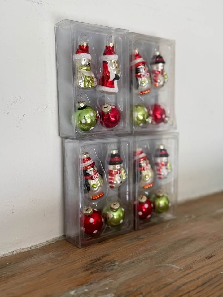 Vintage Pier 1 Glass Ornaments - 4 Boxes - photo 5
