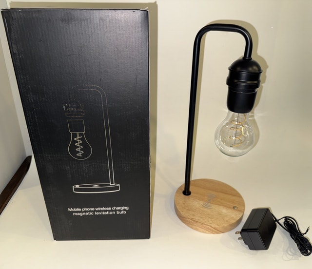 Mobile phone wireless charging magnetic levitation bulb - photo 3