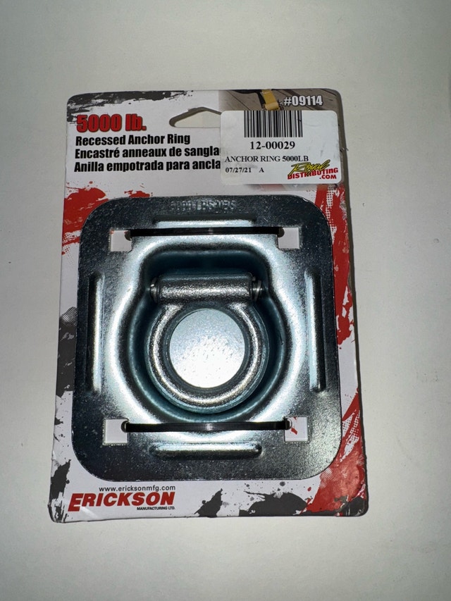 Erickson 5000 lb. Recessed Anchor Ring