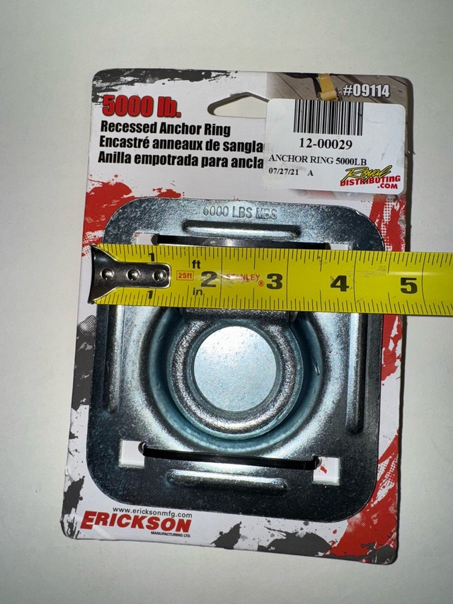 Erickson 5000 lb. Recessed Anchor Ring - photo 2