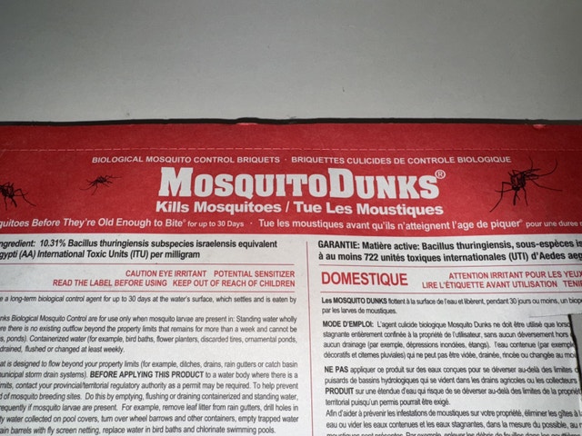 MOSQUITO DUNKS