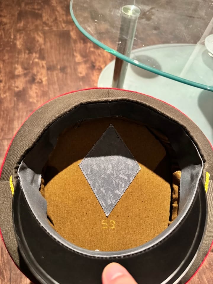 Soviet-style MVD officer visor cap, dated 1993 - photo 2