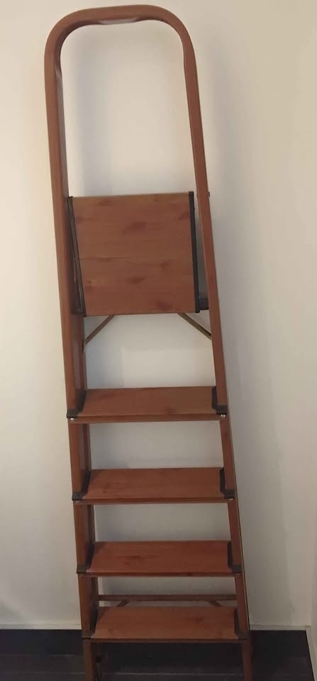 Brown designer ladder that's also functional