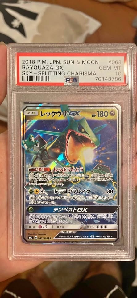 PSA 10 Rayquaza GX #068