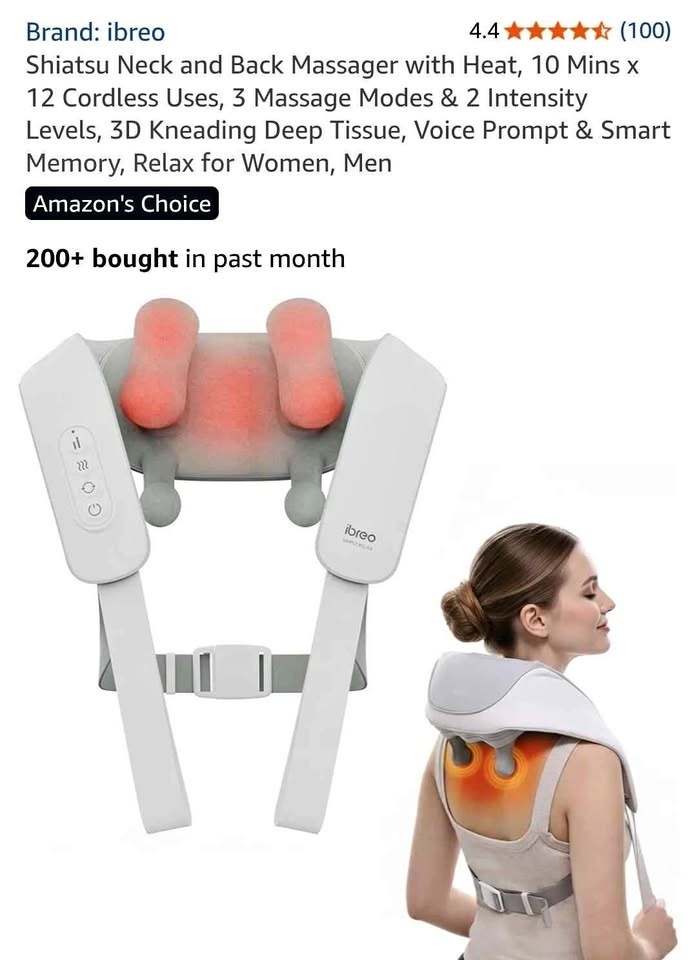 Shiatsu Neck and Back Massager with Heat
