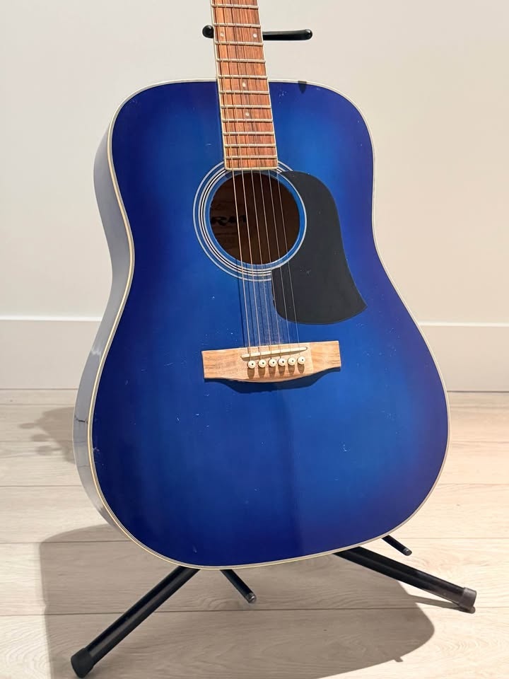 Aria Acoustic Guitar – AW-20 BLS, Blue - Great for Beginners - photo 2