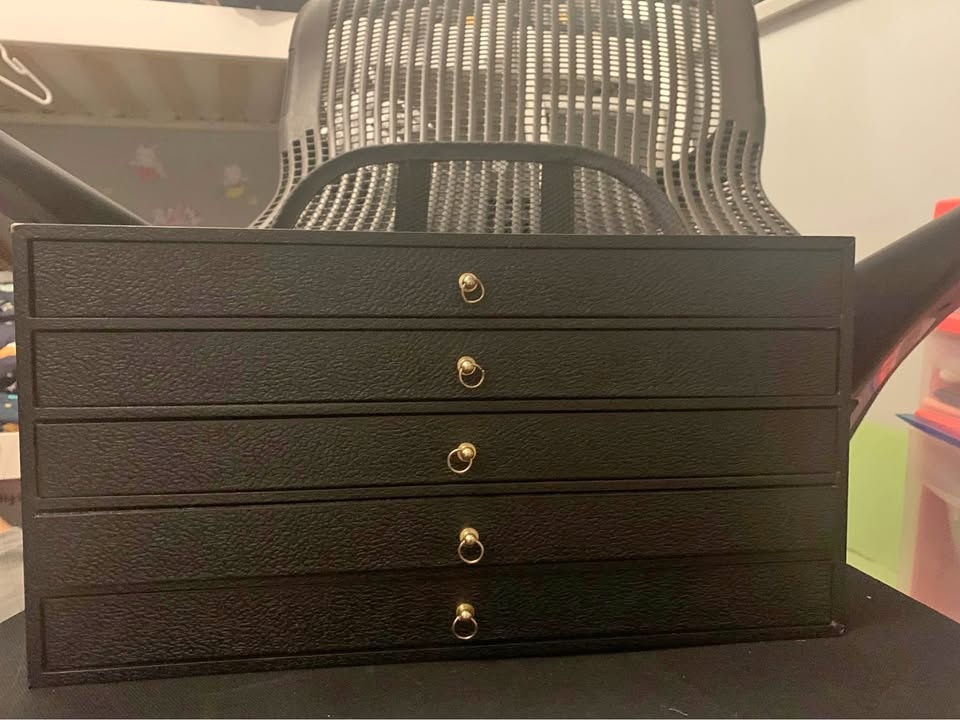 Black 5-Drawer Jewelry Box
