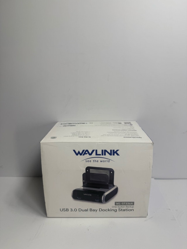 Wavlink Dual HDD Dock – USB 3.0, Clone, 2x 20TB Support - photo 2