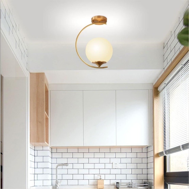 Modern Gold Flush Mount Ceiling Light | Good Finds