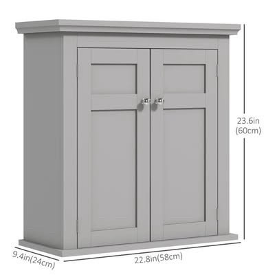 Kleankin Bathroom Wall Cabinet – Grey | Good Finds - photo 5