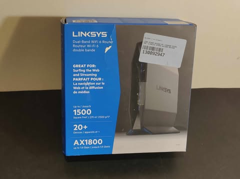 Linksys Dual-Band WiFi 6 Router (AX1800)